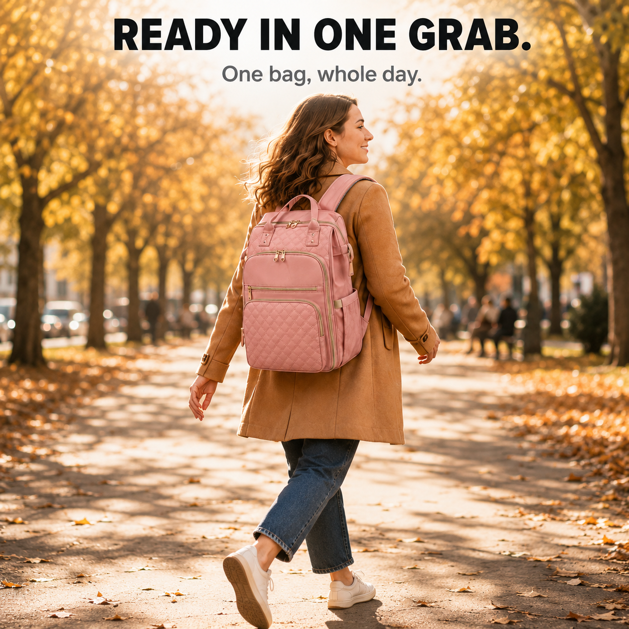 Carryla – Sac à dos isolé avec boîte à lunch, housse pour ordinateur portable, Oxford imperméable