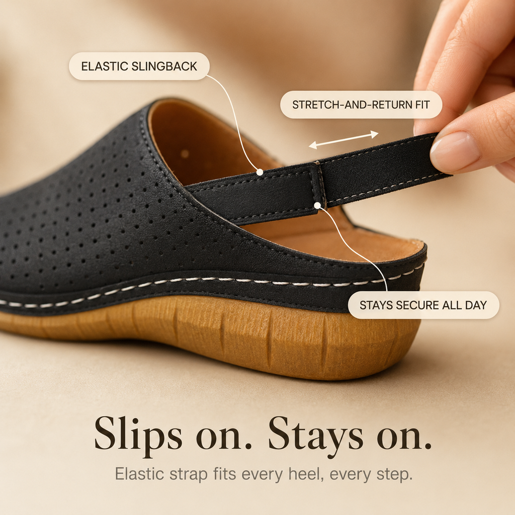 Solea – Sandales Confort à Talon Compensé Perforées pour Femme