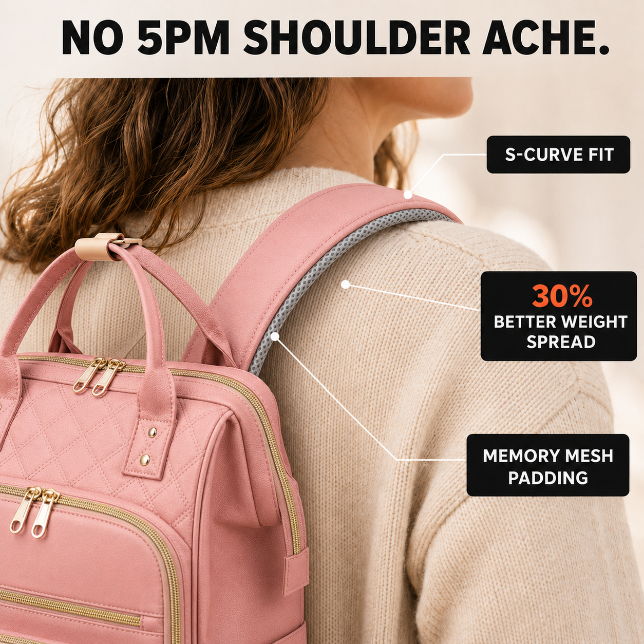 Carryla – Sac à dos isolé avec boîte à lunch, housse pour ordinateur portable, Oxford imperméable