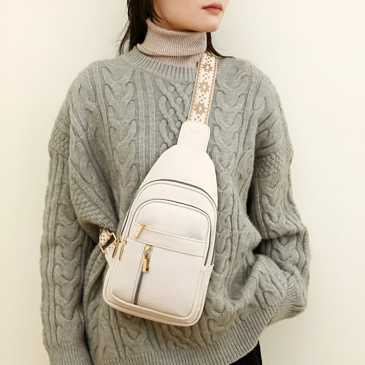 LuxuraGuard Chic Sac à Bandoulière | Design Élégant Anti-Vol pour un Usage Quotidien Sûr