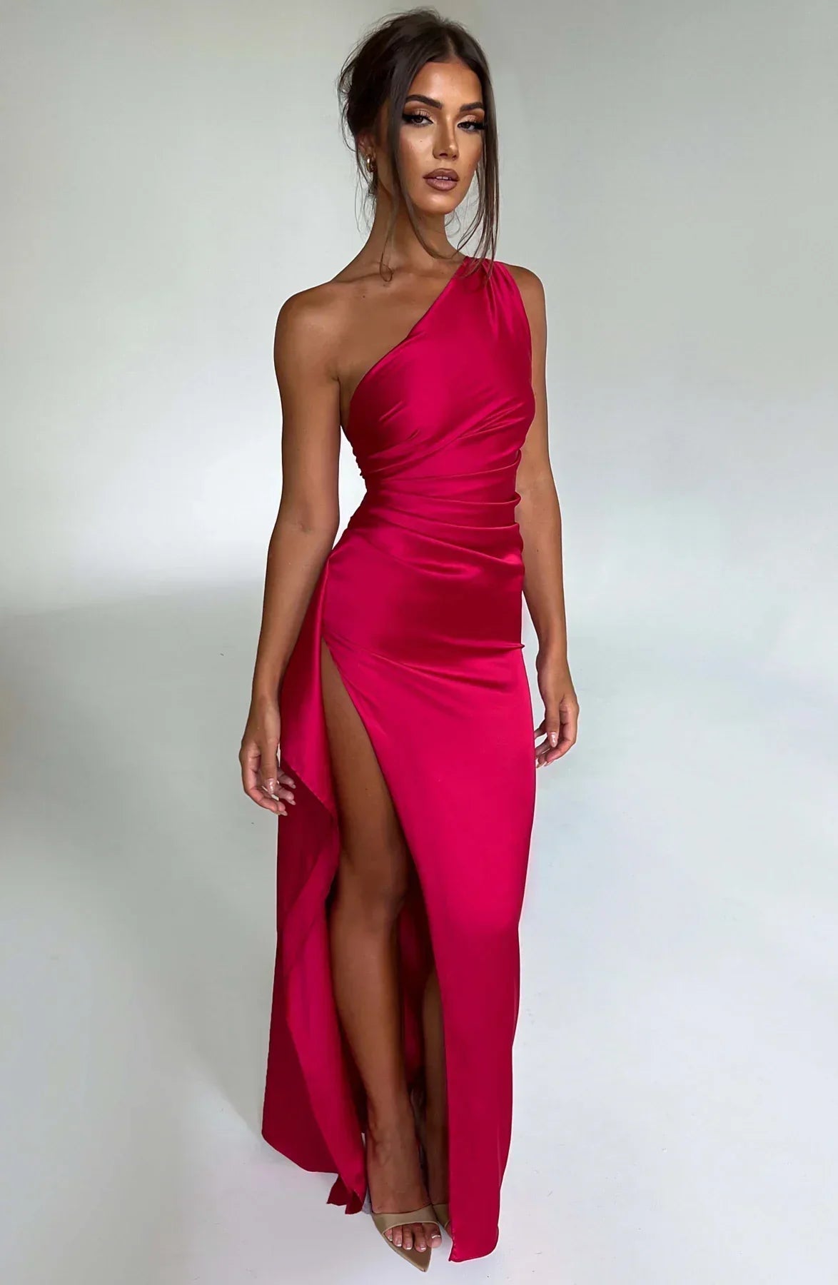 Robe Maxi en Satin pour Soirée