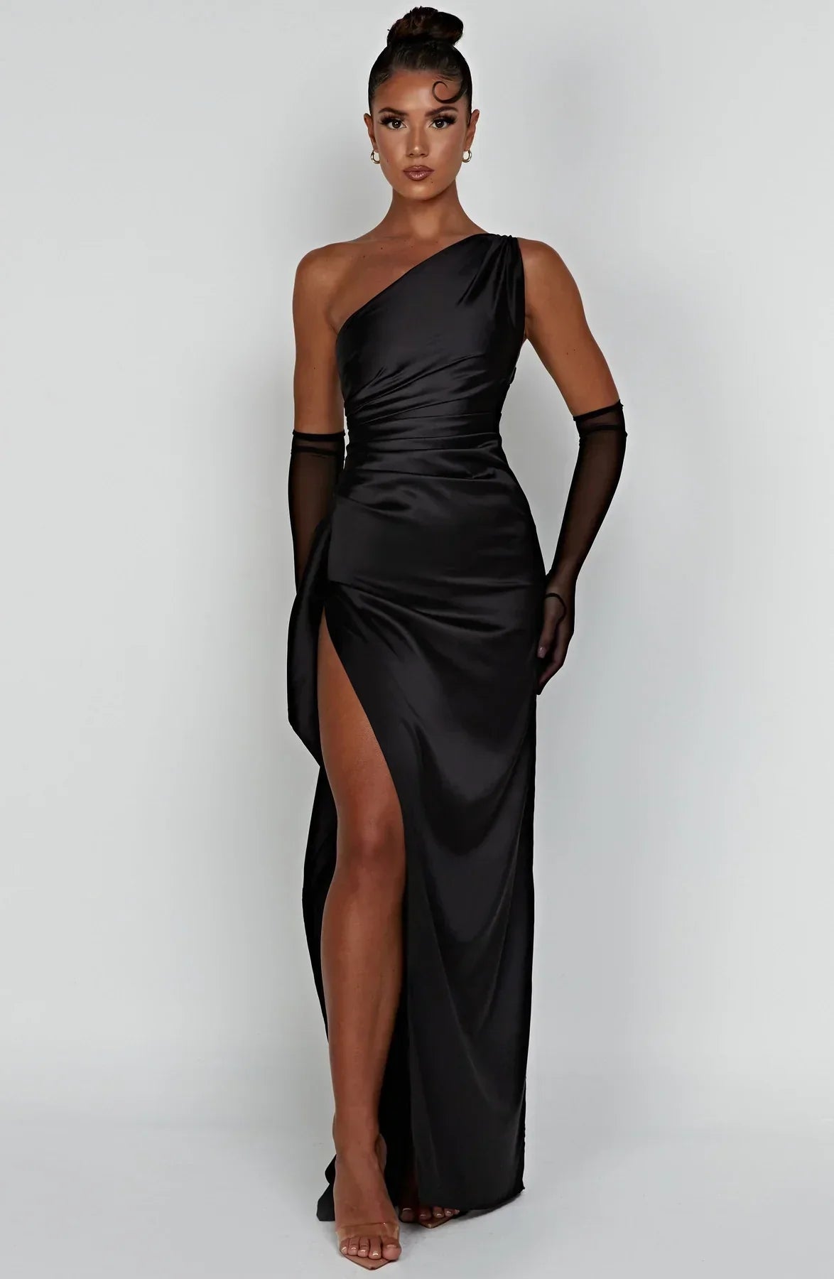 Robe Maxi en Satin pour Soirée