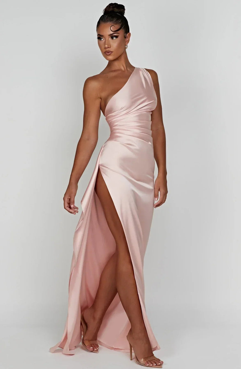Robe Maxi en Satin pour Soirée