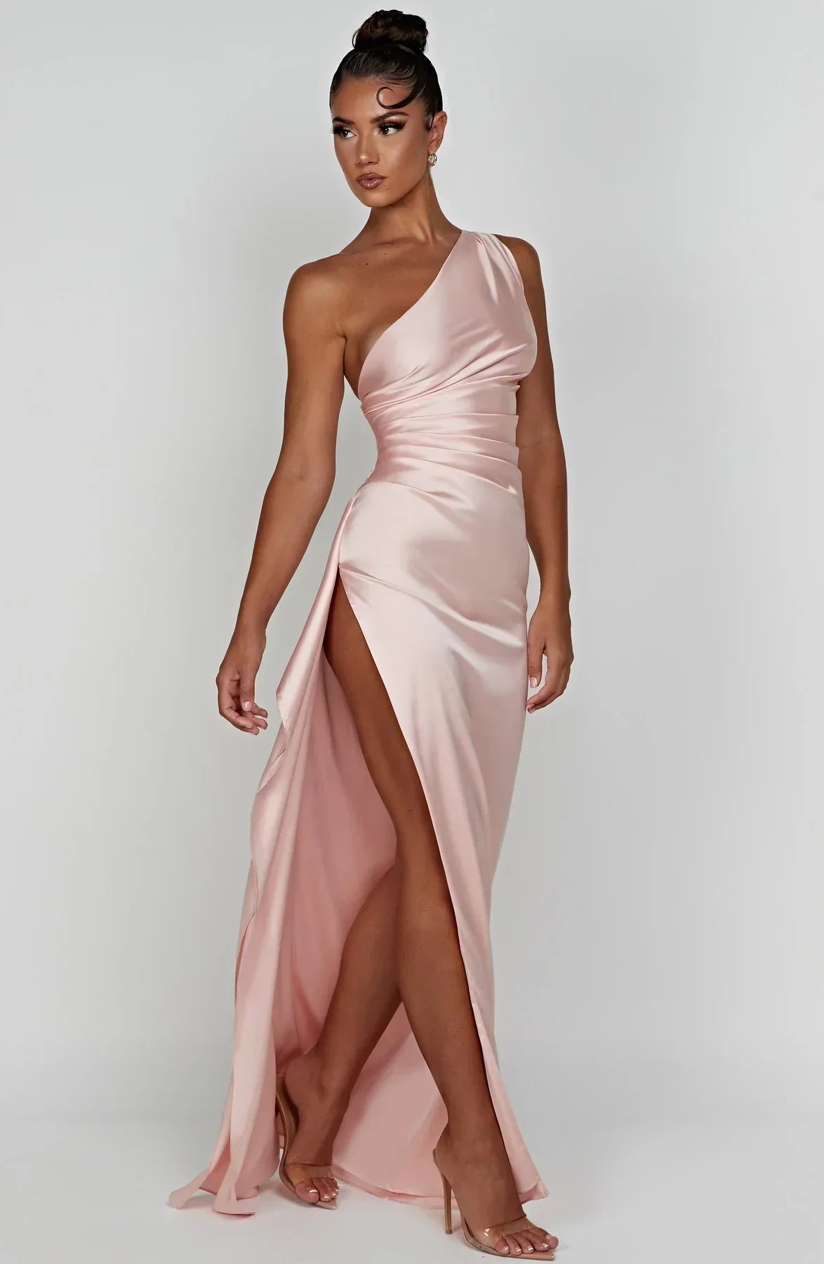 Robe Maxi en Satin pour Soirée