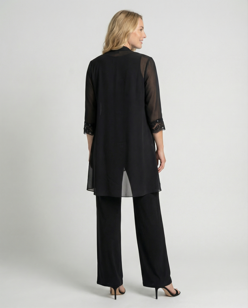 Ensemble de bureau trois pièces pour femmes avec blazer, gilet et pantalon | Heidi-Mode