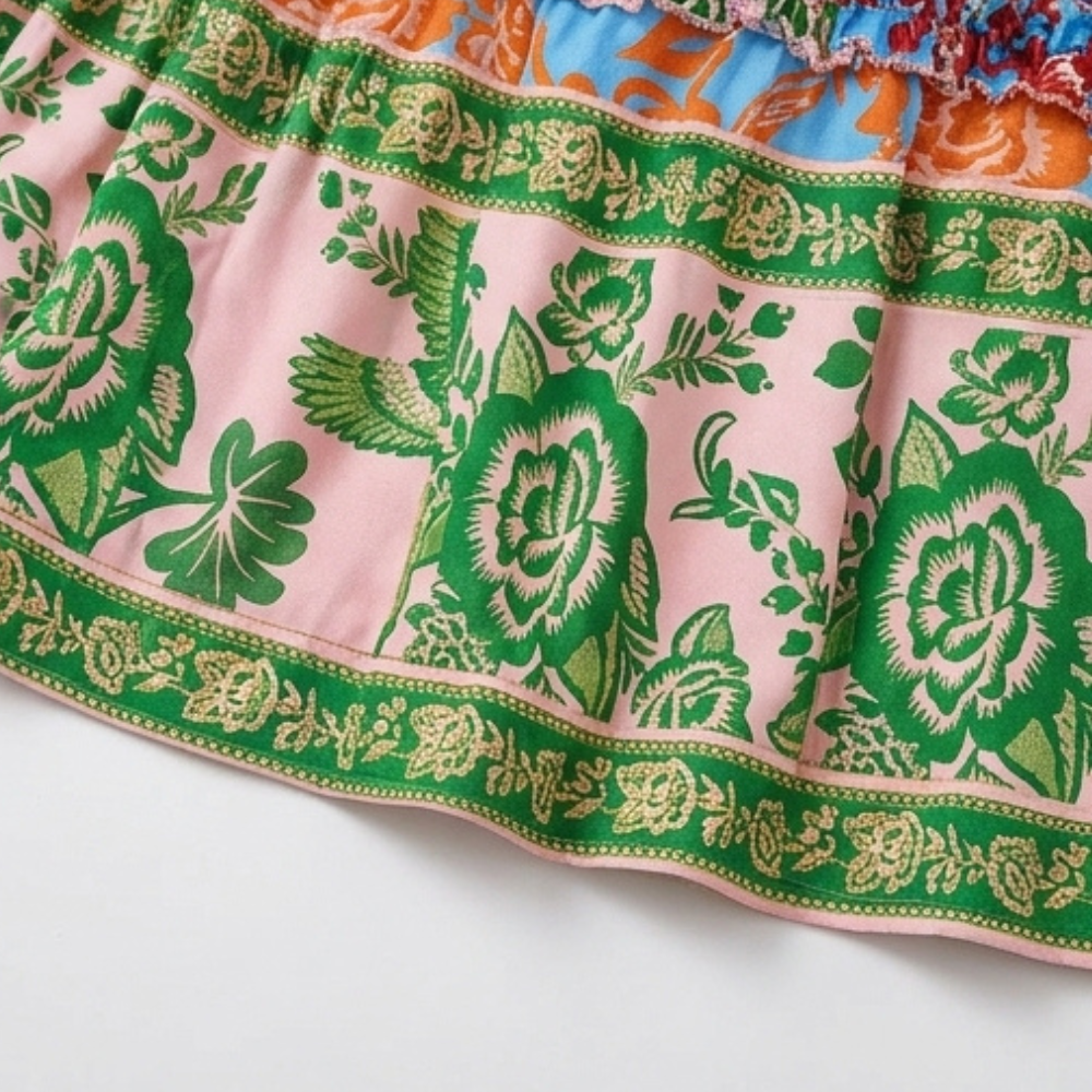 Vivanya – Robe maxi d'été florale audacieuse pour femmes