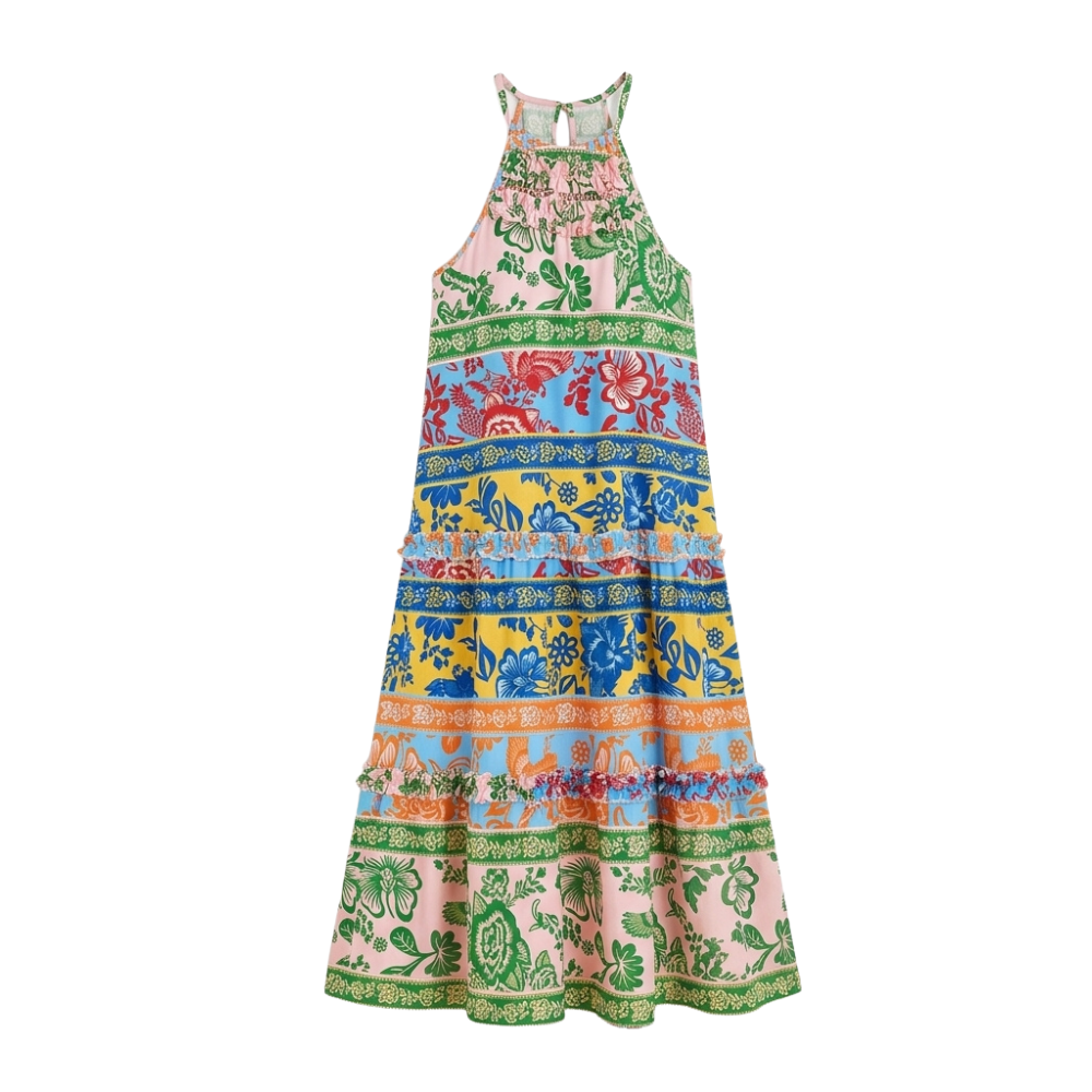 Vivanya – Robe maxi d'été florale audacieuse pour femmes