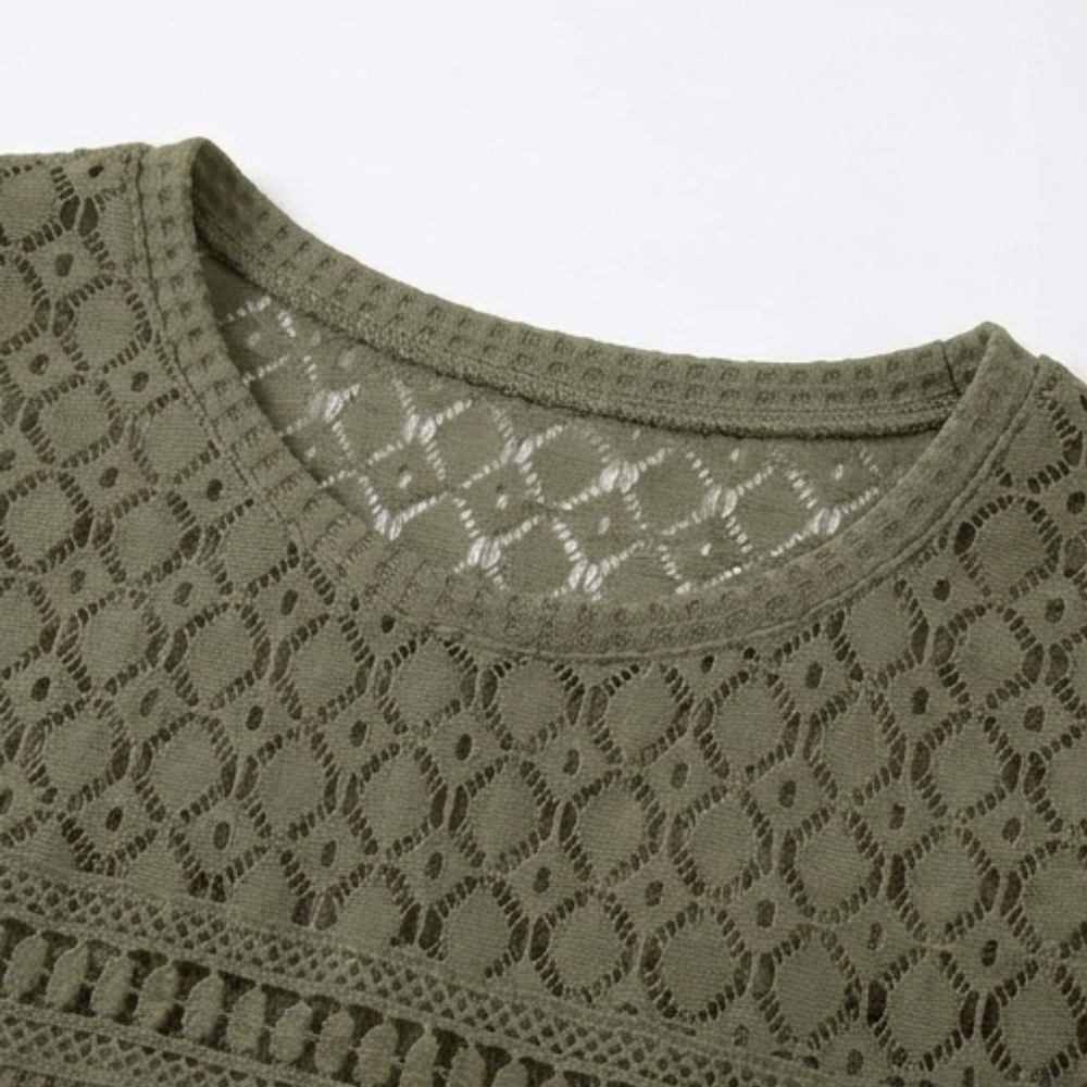 Lunavia – Haut Tricot Aéré à Mailles Ouvertes pour Femmes