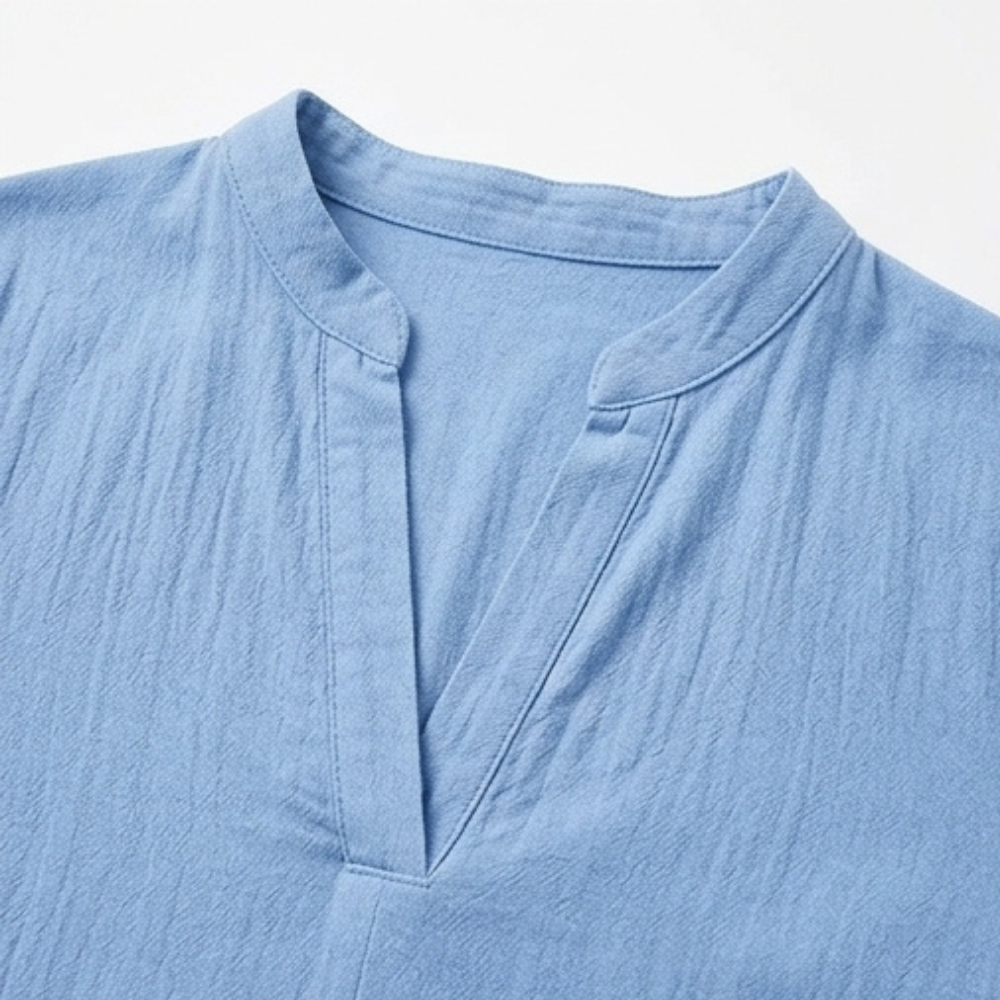 Elara – Robe midi en coton doux pour femmes avec poches