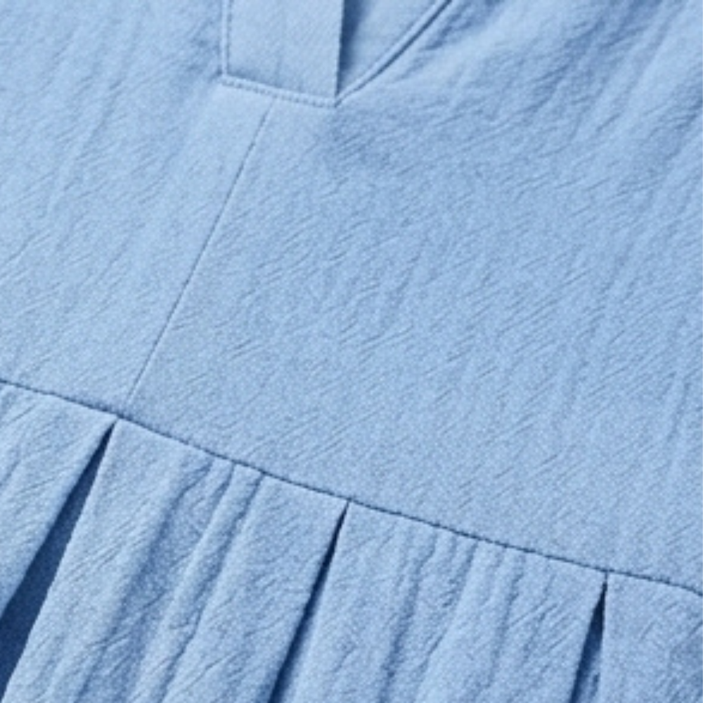 Elara – Robe midi en coton doux pour femmes avec poches