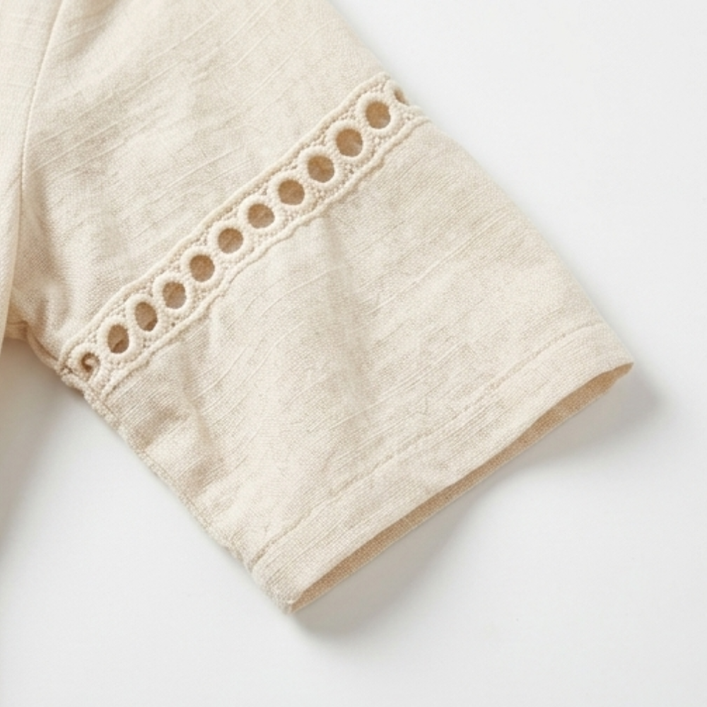 Solmera – Robe Midi avec Détails en Crochet