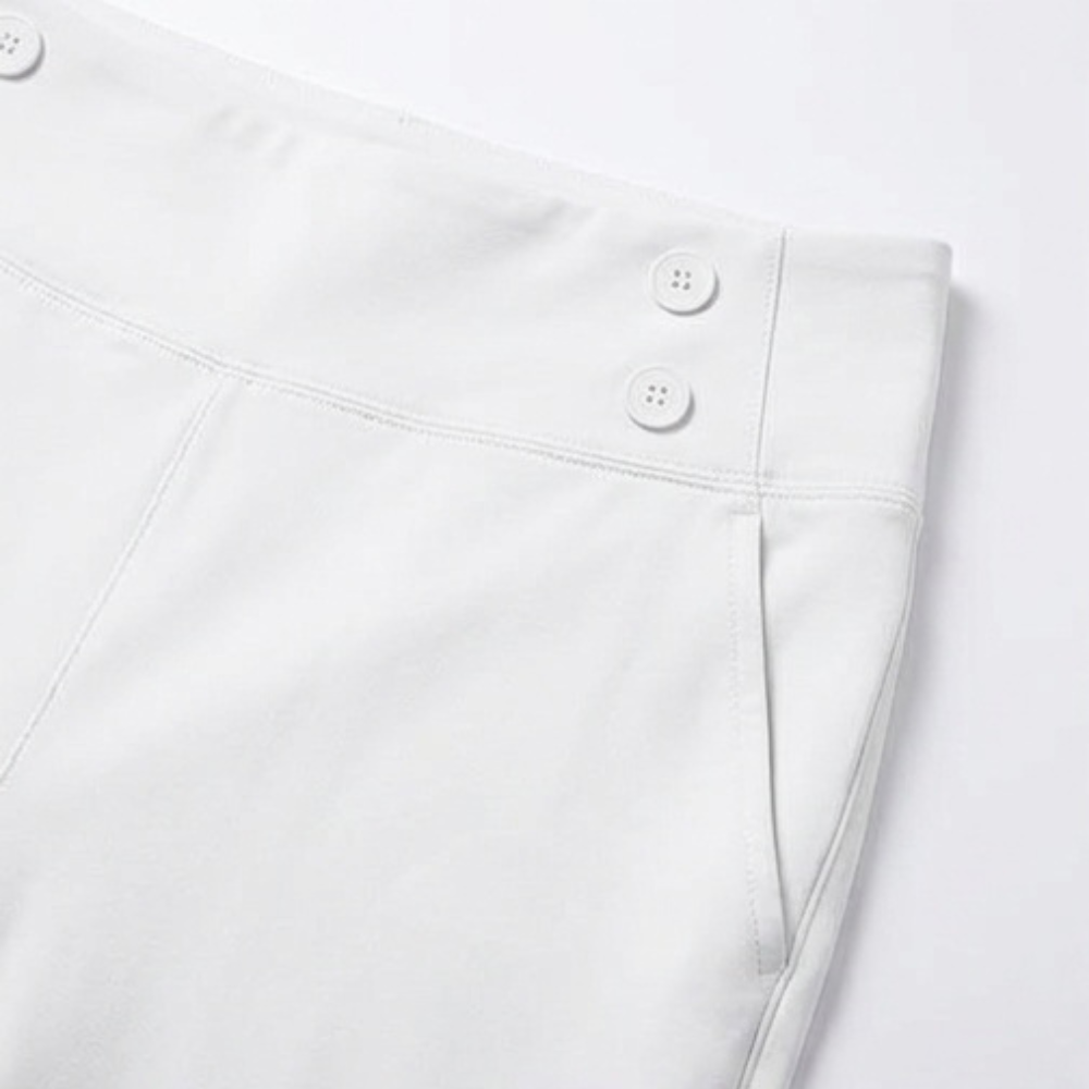 Marivella – Pantalon Capri Élastique Taille Haute pour Femmes