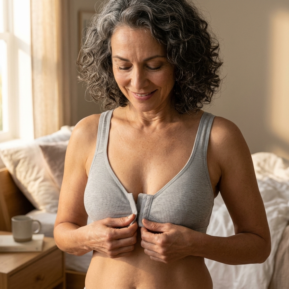 Veluna - Soutien-gorge sans fil à fermeture avant confortable