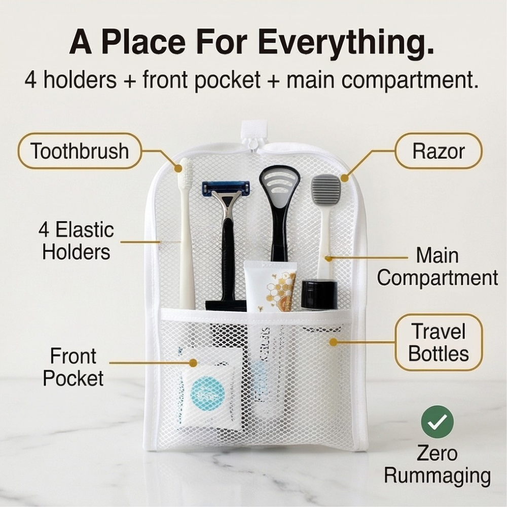 Standli – Trousse de toilette de voyage autoportante