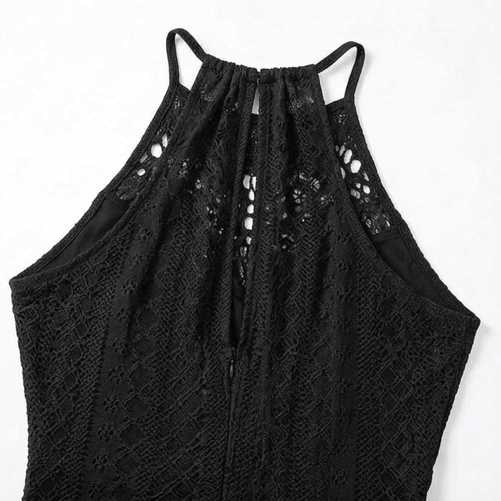 Vivara – Robe Maxi à Bretelles en Dentelle