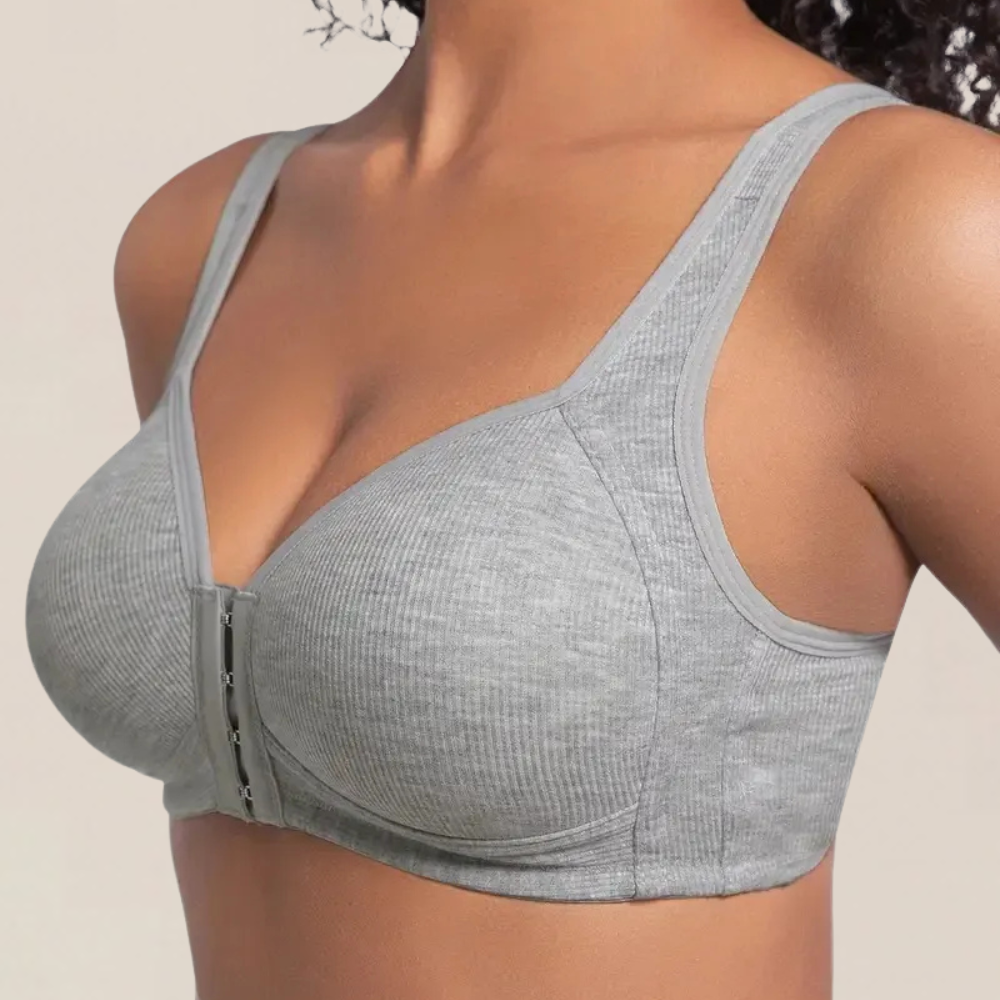 Veluna - Soutien-gorge sans fil à fermeture avant confortable