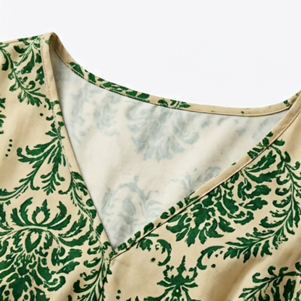 Florenza – Robe maxi florale smockée pour femmes