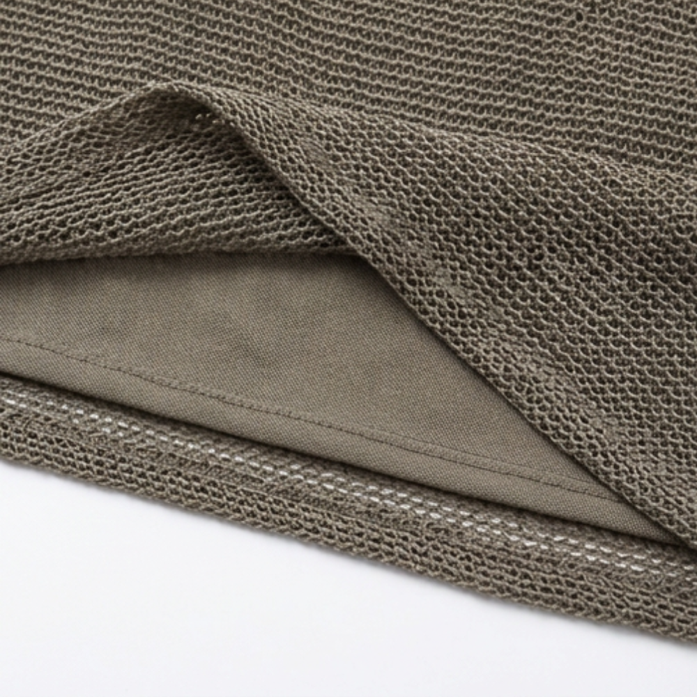 Lunessa – Haut en tricot à col drapé et dos nu