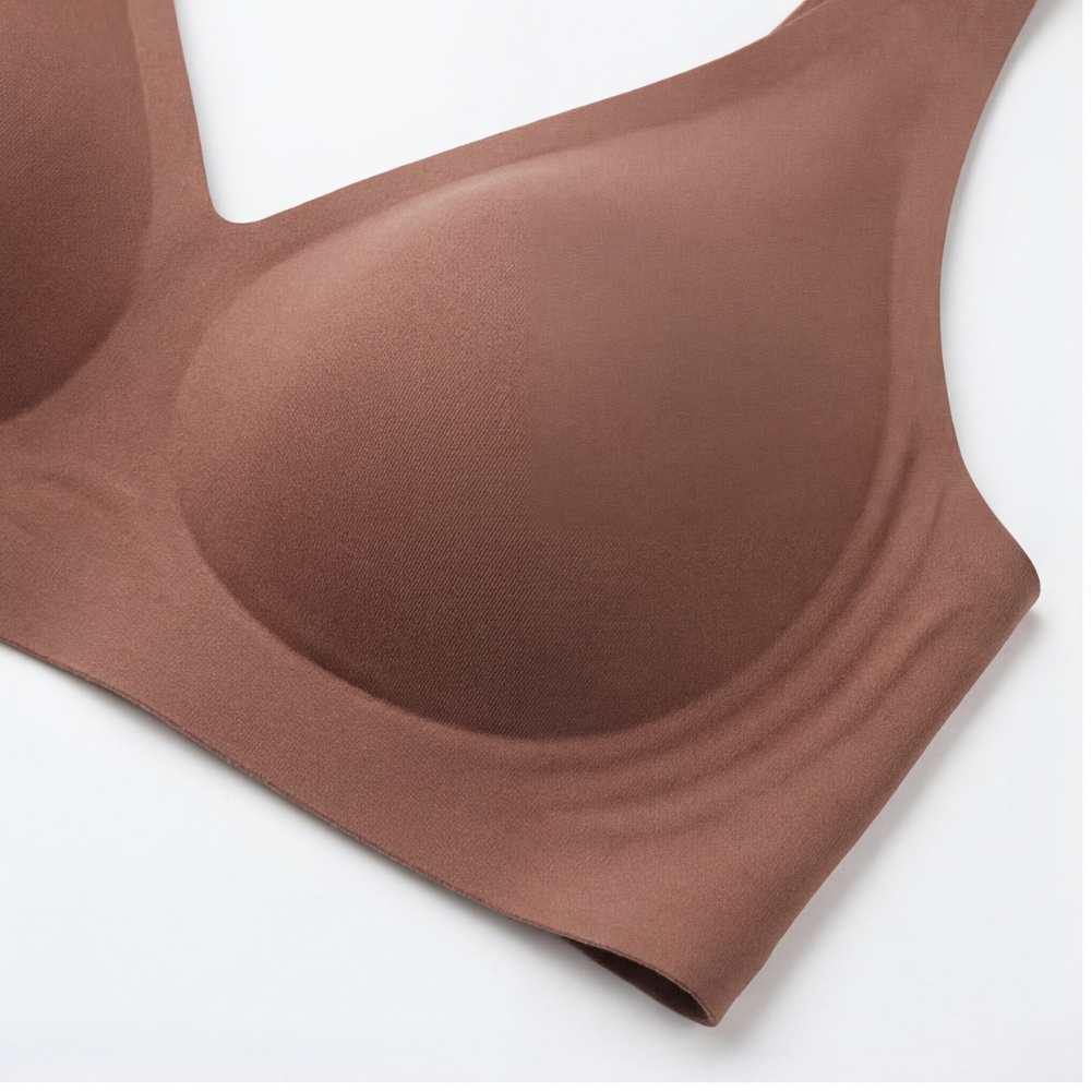 Veluna – Soutien-gorge sans fil à décolleté profond sans couture