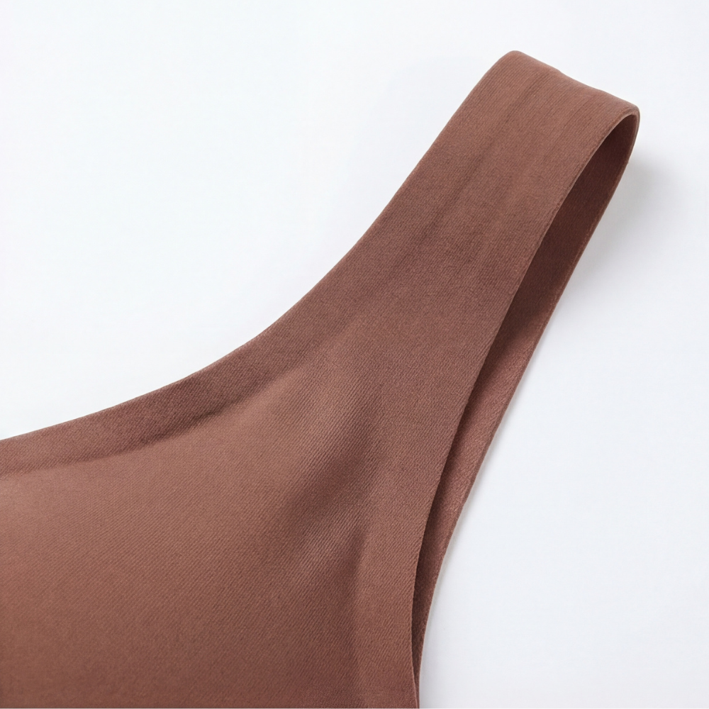 Veluna – Soutien-gorge sans fil à décolleté profond sans couture