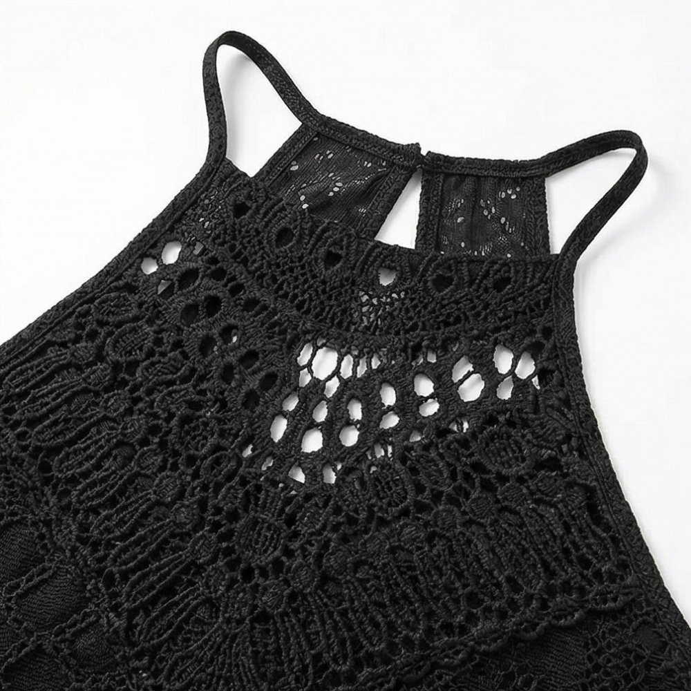 Vivara – Robe Maxi à Bretelles en Dentelle