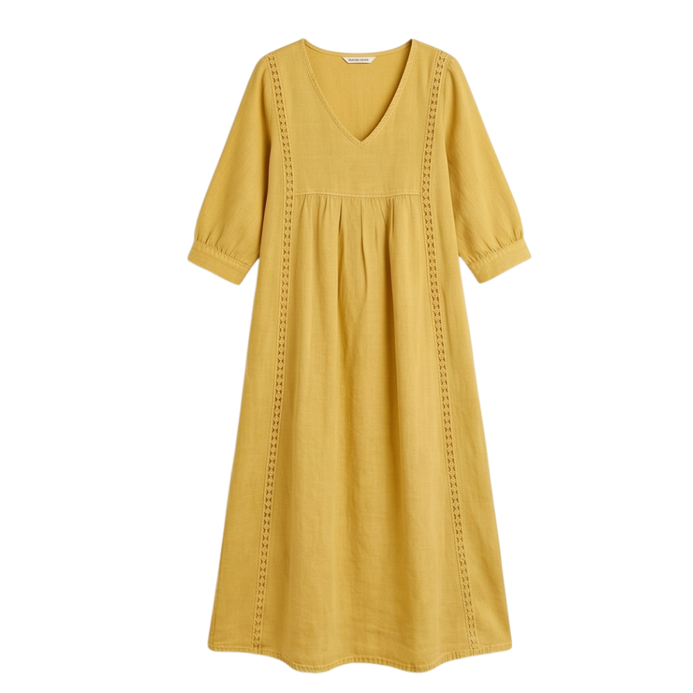 Virella – Robe Midi Décontractée avec Poches