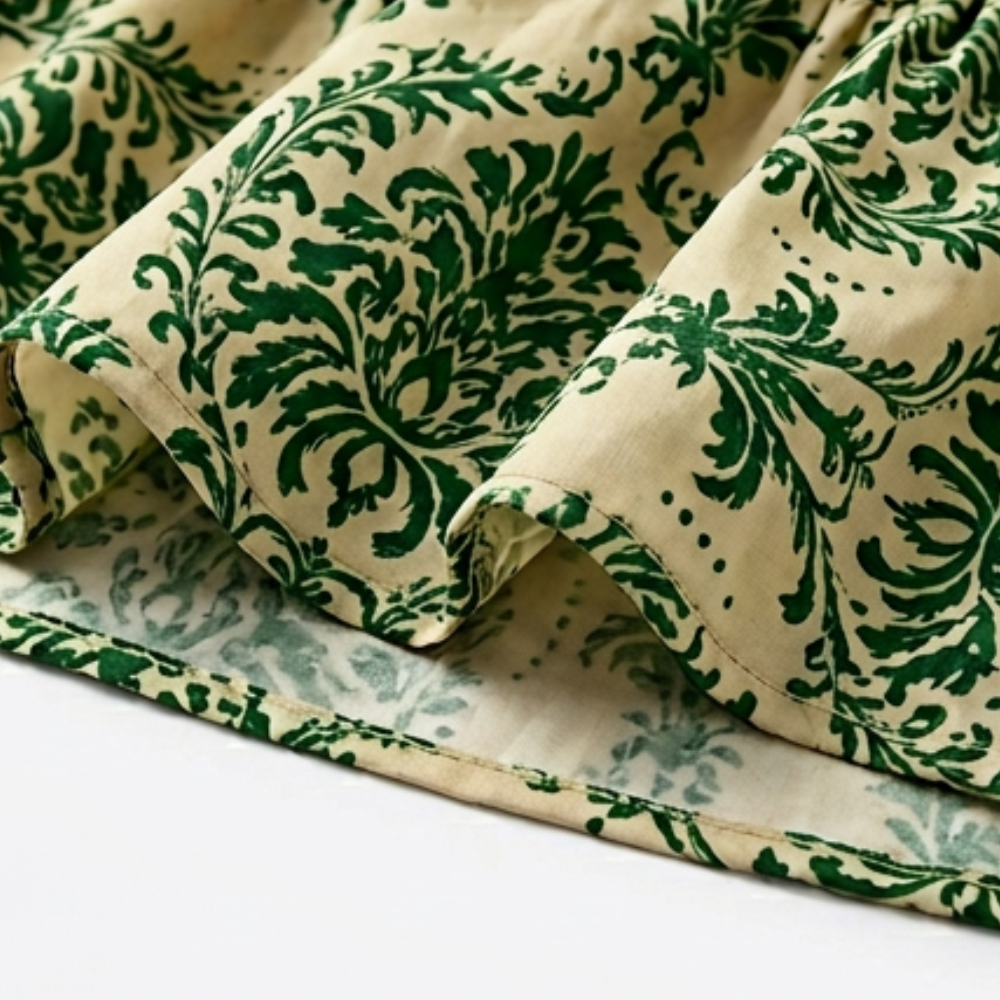 Florenza – Robe maxi florale smockée pour femmes