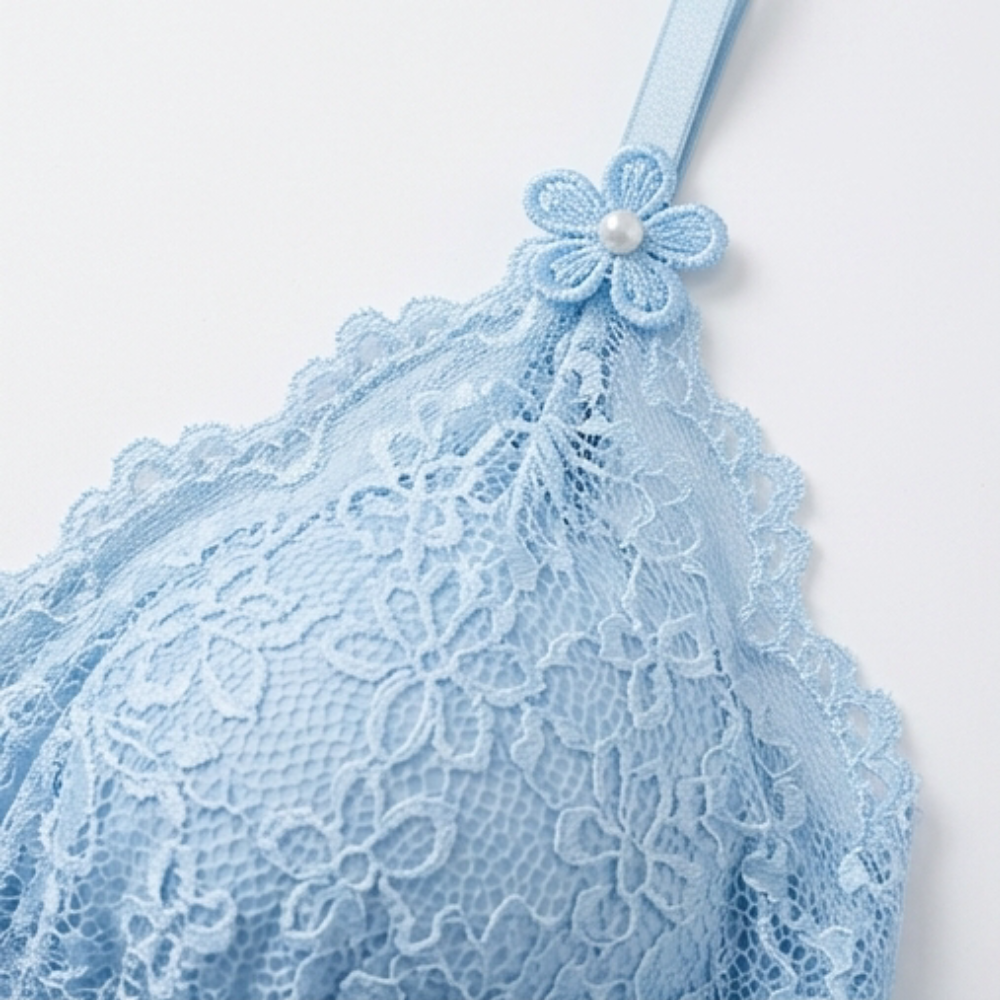 Lunessa – Ensemble de Pyjama en Satin avec Dentelle