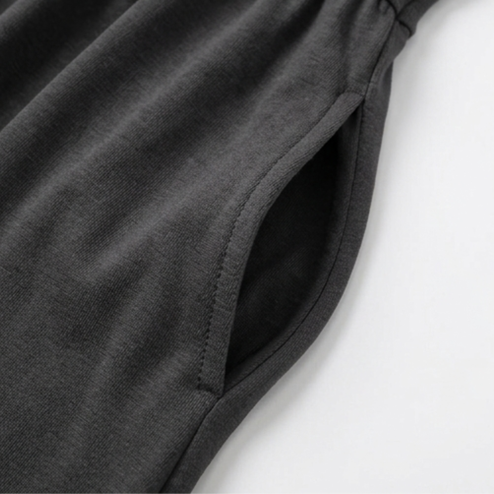 Veluna – Robe midi croisée à col en V avec poches