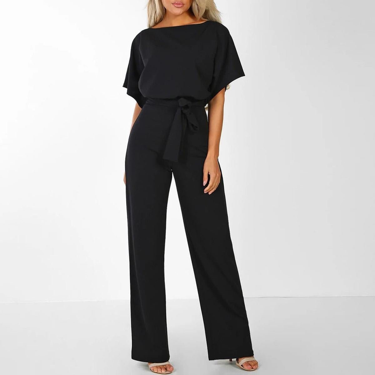 Jumpsuit Femme | Ceinture à nouer & Pantalon large
