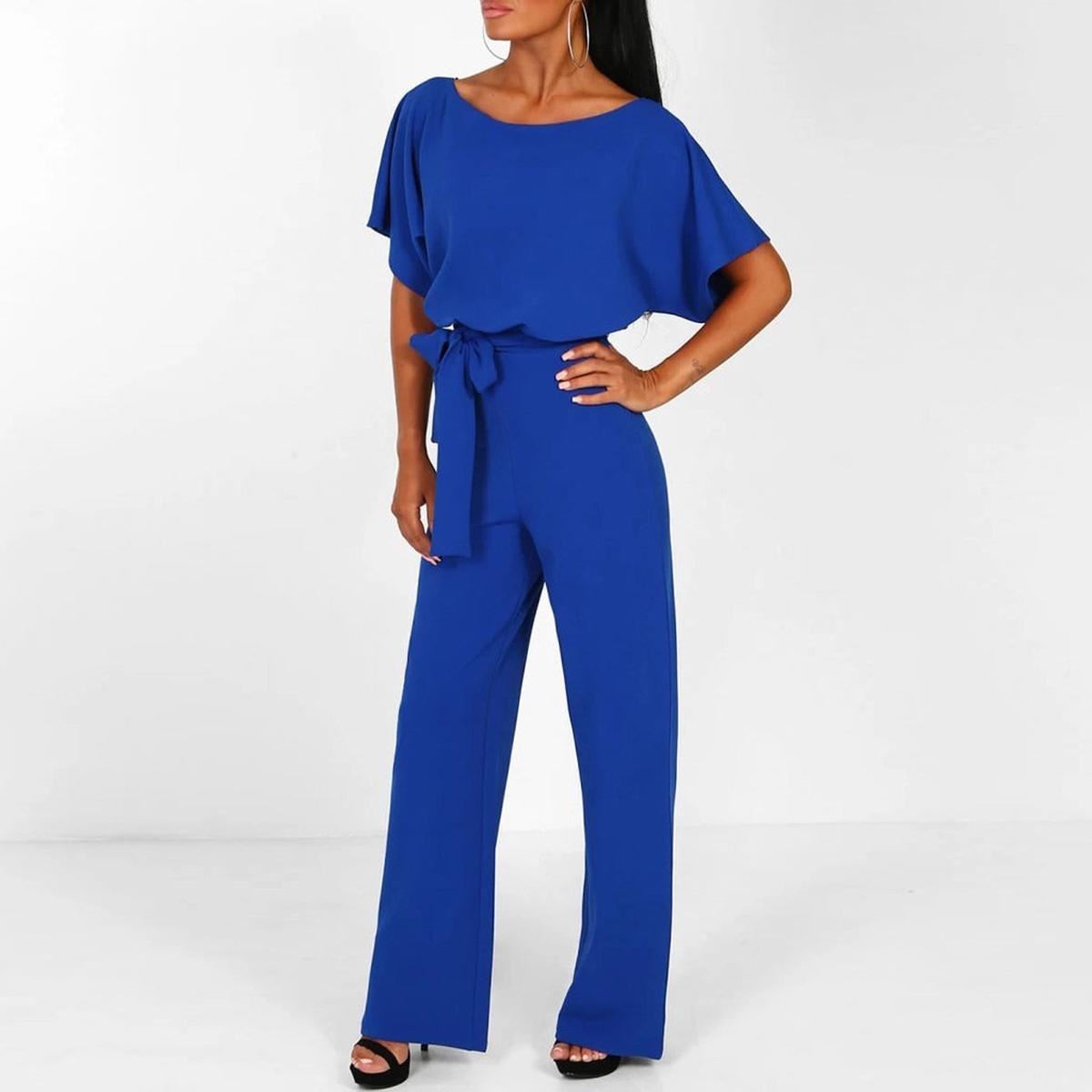 Jumpsuit Femme | Ceinture à nouer & Pantalon large