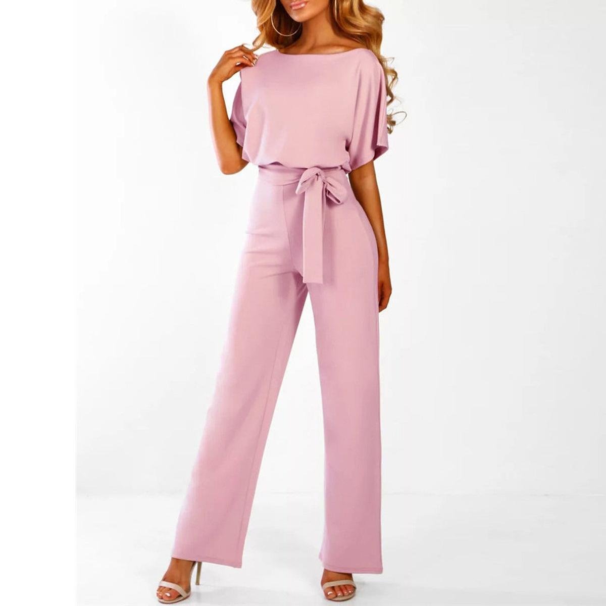 Jumpsuit Femme | Ceinture à nouer & Pantalon large