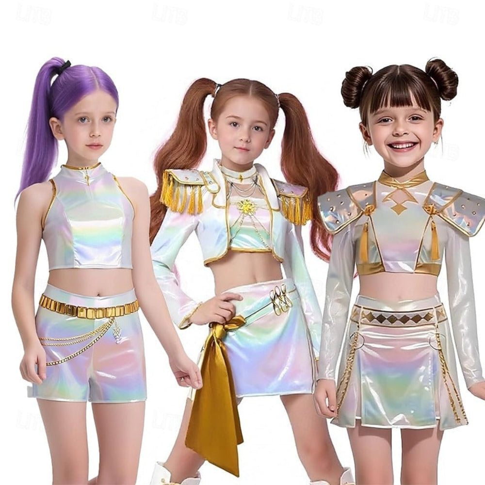 Costume d'Halloween Kpop pour Enfants, Tenue d'Idole