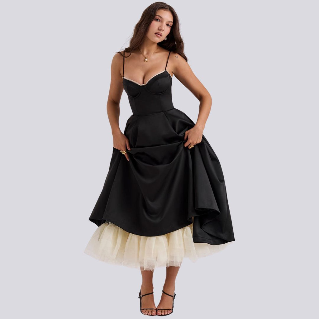Laurhea | Robe maxi féminine avec coupe élégante