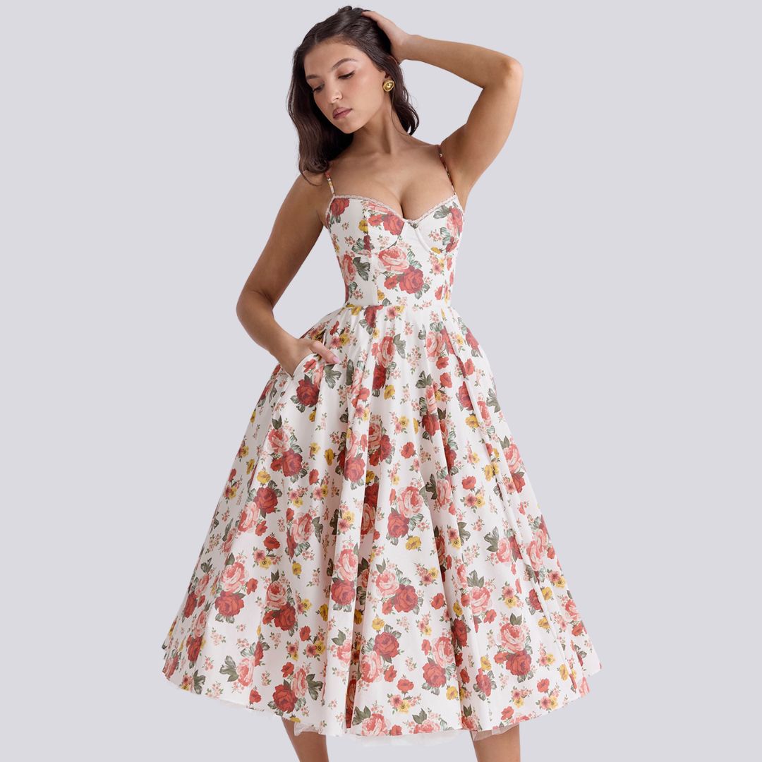 Laurhea | Robe maxi féminine avec coupe élégante
