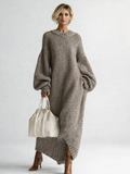 VALERIA | Robe Maxi Tricotée Oversize