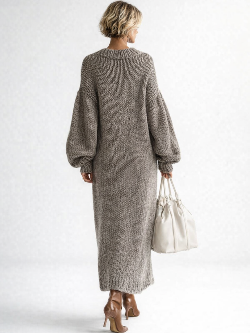 VALERIA | Robe Maxi Tricotée Oversize
