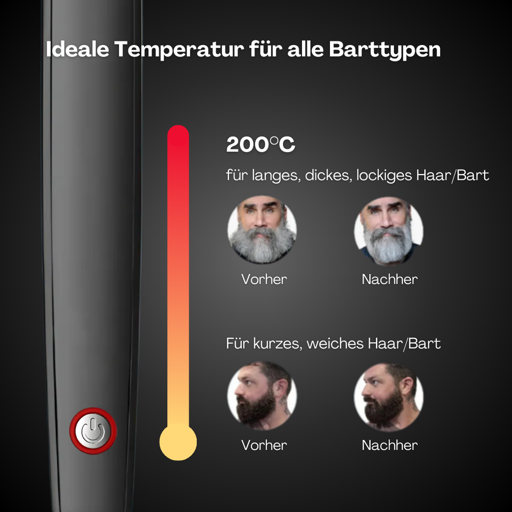 BeardMaster | Stylo à Barbe Ion Négatif Sans Fil