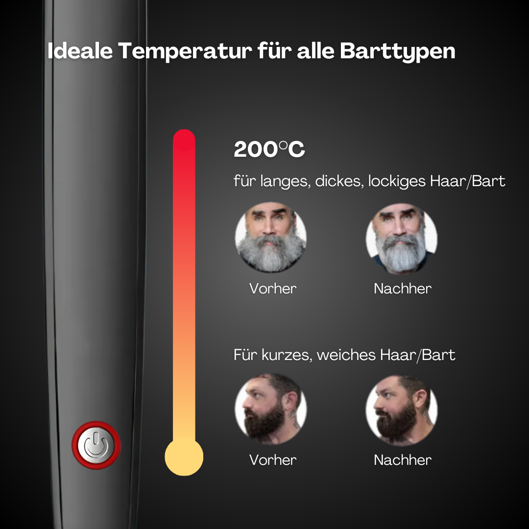 BeardMaster | Stylo à Barbe Ion Négatif Sans Fil