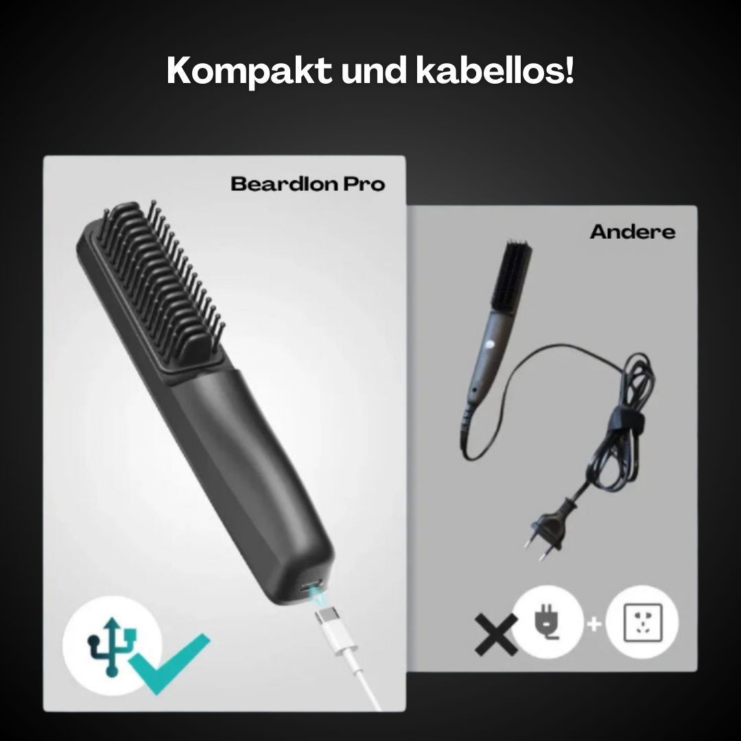 BeardMaster | Stylo à Barbe Ion Négatif Sans Fil