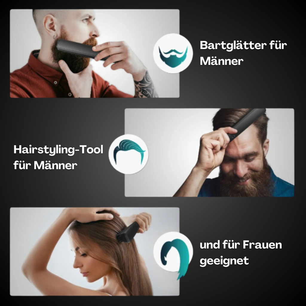 BeardMaster | Stylo à Barbe Ion Négatif Sans Fil