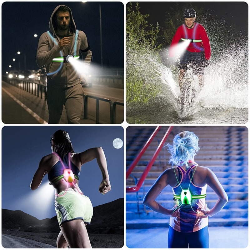 Gilet de sécurité LED pour coureurs – Édition ReflectSafe Printemps 2025