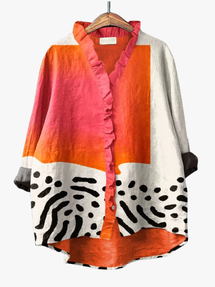 MOREAU LYON | BLOUSE IMPRIMÉ ARTISTIQUE POUR FEMMES