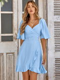 Robe Élégante Bleu Ciel
