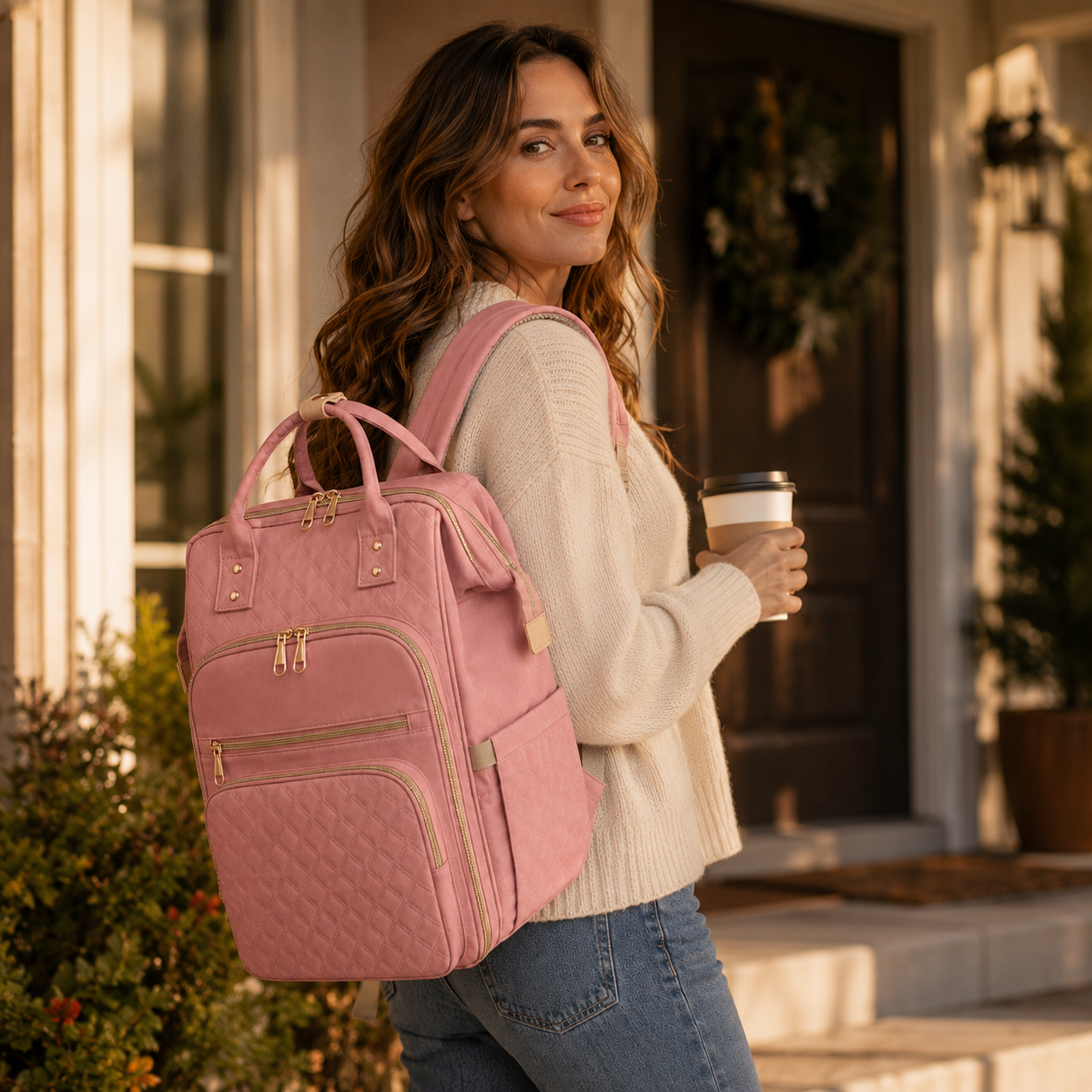 Carryla – Sac à dos isolé avec boîte à lunch, housse pour ordinateur portable, Oxford imperméable