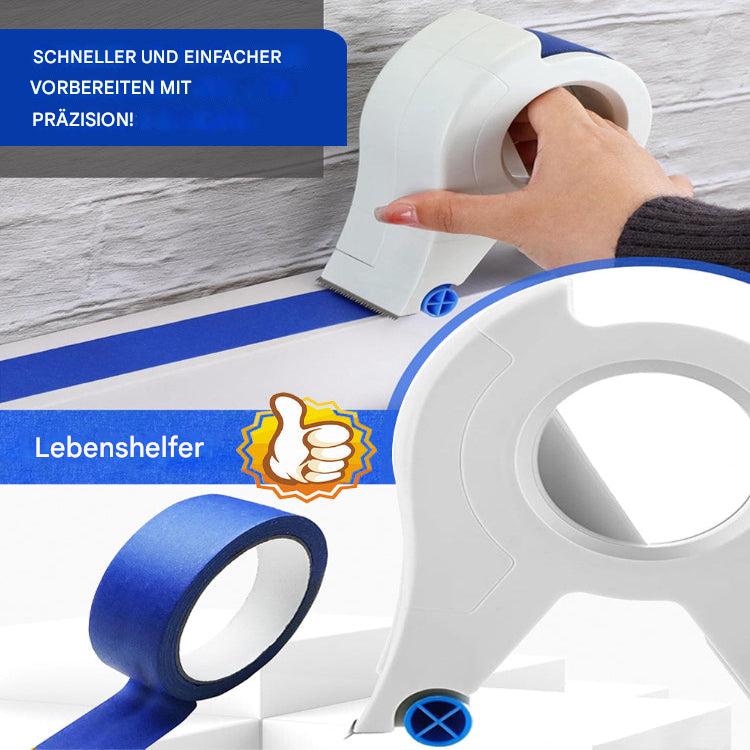 Applicateur de Ruban de Peinture pour Bords Propres avec Cutter et Rouleaux