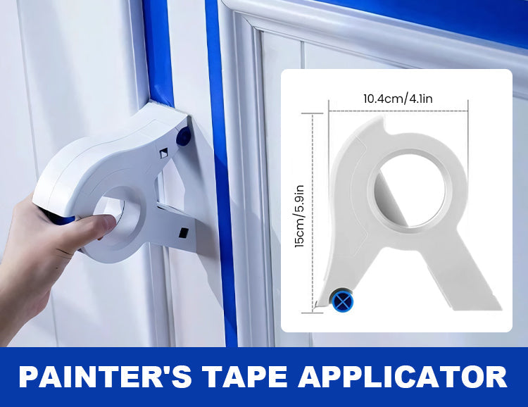 Applicateur de Ruban de Peinture pour Bords Propres avec Cutter et Rouleaux