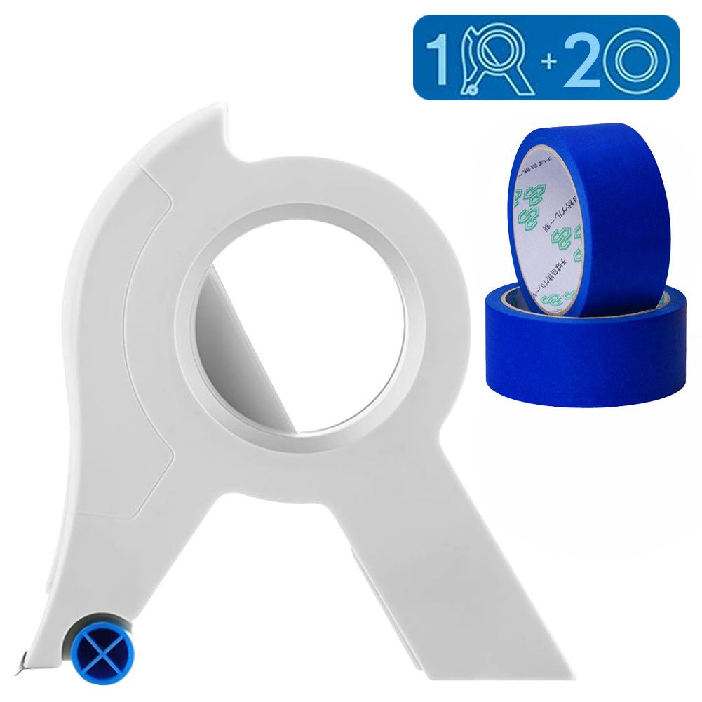 Applicateur de Ruban de Peinture pour Bords Propres avec Cutter et Rouleaux