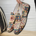 Mocassin Homme | Chausson à motif ethnique avec détail doré et semelle légère
