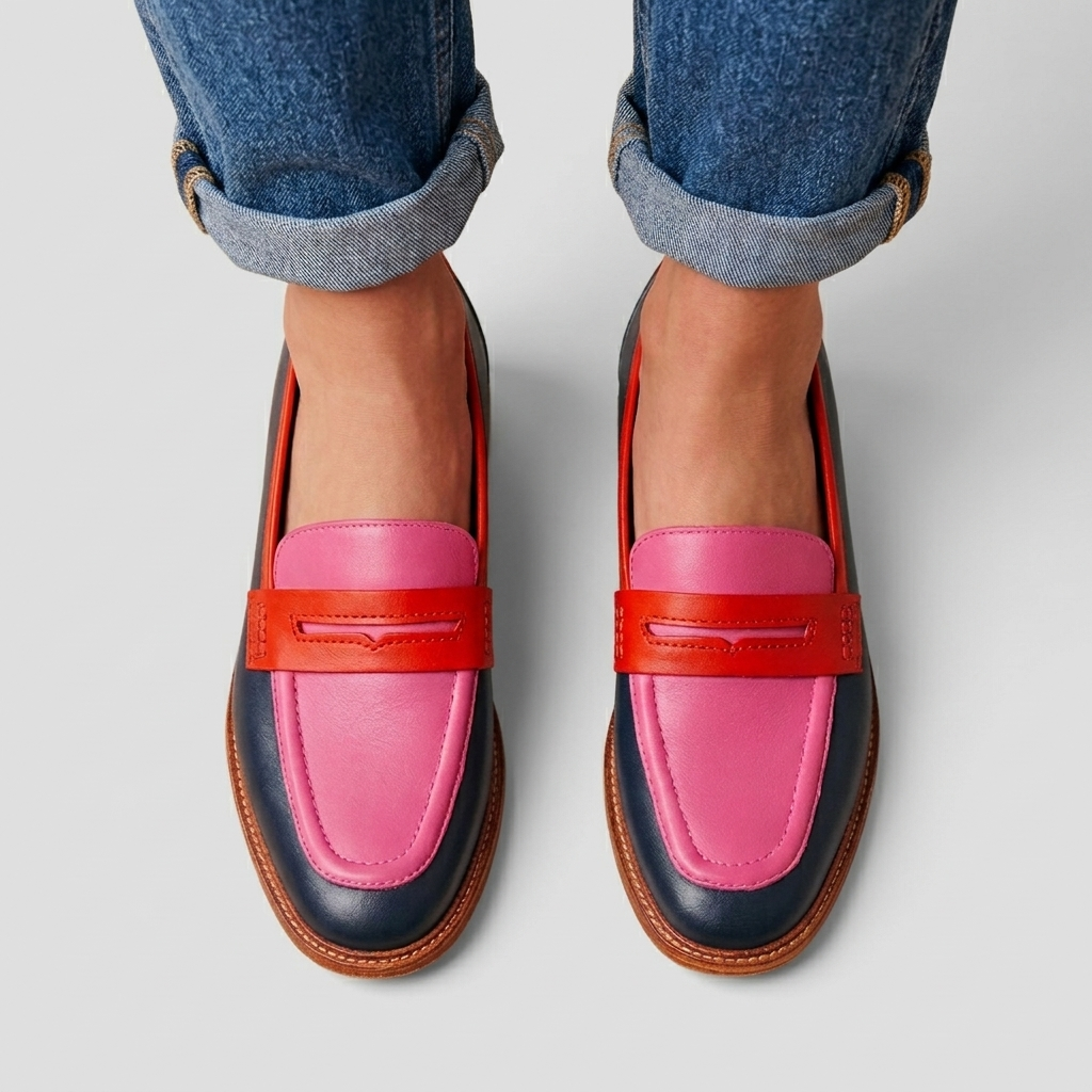 Mocassins Femme Confort Chaussures Plates Bout Rond